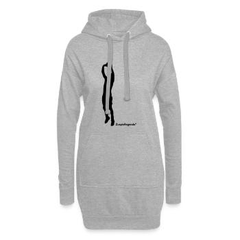 Zuspiellegende - Hoodie-Kleid - Grau meliert - Vorne