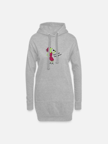 Papagena - in Deinen Wunschfaren - Hoodie-Kleid - Grau meliert