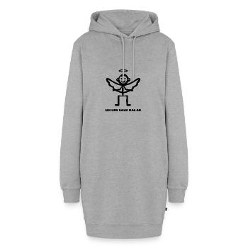 Engel Mann Schutzengel - Ich heb dann mal ab - Hoodie-Kleid - Grau meliert - Vorne