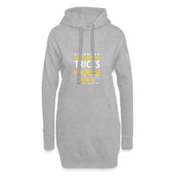 Hartnäckige Lapphound-Tricks - Hoodie-Kleid - Grau meliert - Vorne