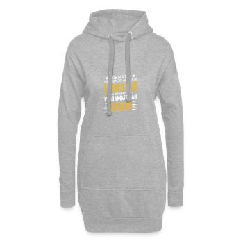 Niemand Ist Perfekt Juristin Studentin Abschluss - Hoodie-Kleid - Grau meliert - Vorne