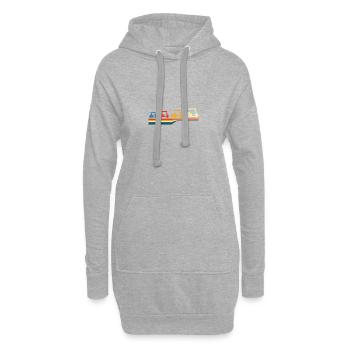 Chemise de golf Vintage - Golf Caddy Shirt - Golf Cart - Sweat-shirt à capuche long Femme - gris chiné - Devant