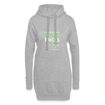 Hartnäckige Irish Terrier Tricks - Hoodie-Kleid - Grau meliert - Vorne