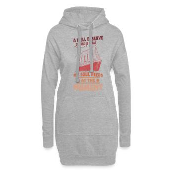 Croisière Croisière Voyage de vacances - Sweat-shirt à capuche long Femme - gris chiné - Devant