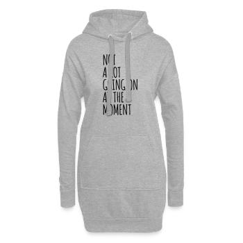 Il ne se passe pas grand-chose - Sweat-shirt à capuche long Femme - gris chiné - Devant