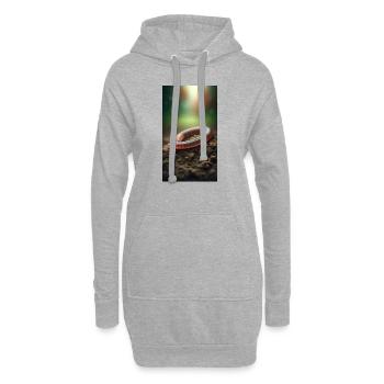 Regenwurm - Hoodie-Kleid - Grau meliert - Vorne