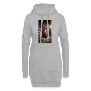 Hahn - Hoodie-Kleid - Grau meliert - Vorne