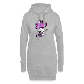 Gay squad. Gay pride. Pride month. - Sweat-shirt à capuche long Femme - gris chiné - Devant