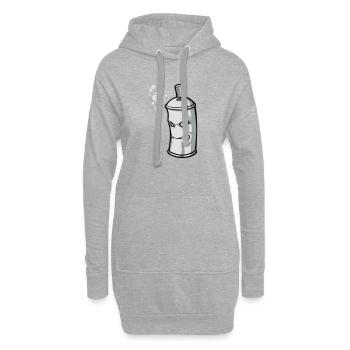 Spray flex - Hoodie-Kleid - Grau meliert - Vorne