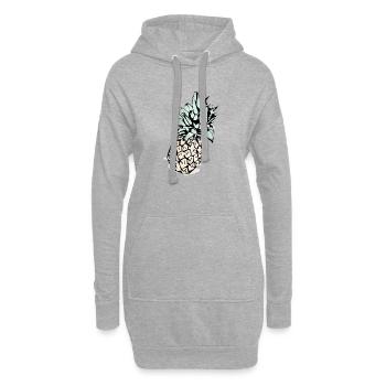 Ananas - Hoodie-Kleid - Grau meliert - Vorne