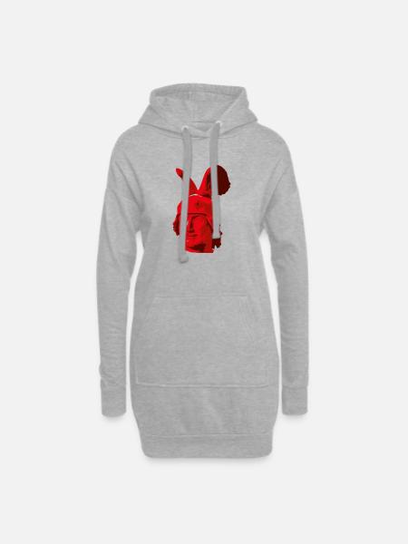 Head of the Hermann Monument - Hoodie Dress - heather grey