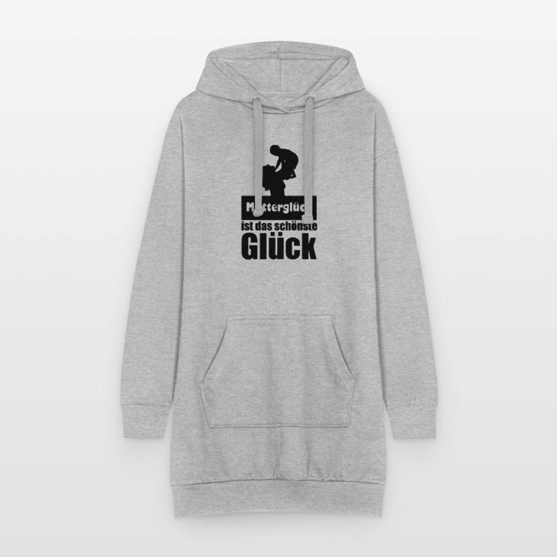 Mutterglück Mutter Muttertag Geburt Geschenk Hoodie-Kleid