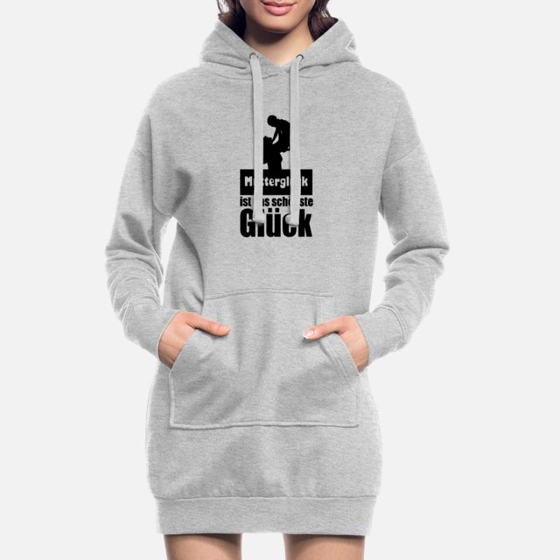 Mutterglück Mutter Muttertag Geburt Geschenk Hoodie-Kleid