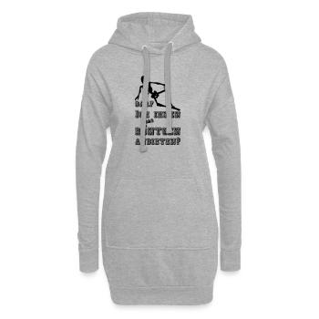 Röntgen anbieten Medizin Geschenk - Hoodie-Kleid - Grau meliert - Vorne