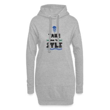 Sylt - Hoodie-Kleid - Grau meliert - Vorne