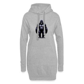 Gorilla - Hoodie-Kleid - Grau meliert - Vorne