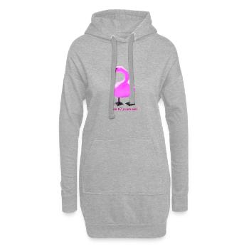 Surprenant mélange de cygnes ornés - Sweat-shirt à capuche long Femme - gris chiné - Devant