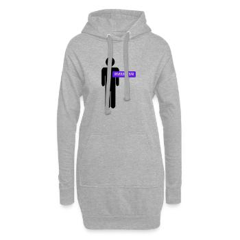 Männer - unverzichtbar - Hoodie-Kleid - Grau meliert - Vorne