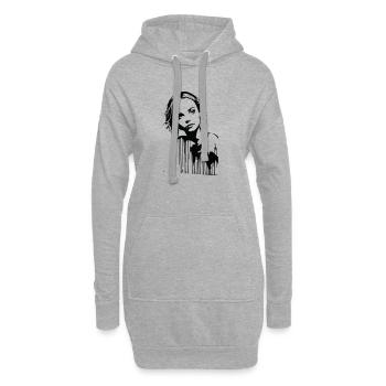 Juliette - Hoodie-Kleid - Grau meliert - Vorne