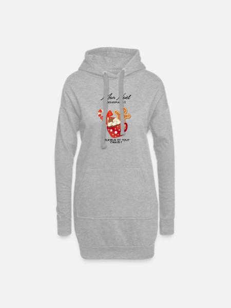 Joyeux_noel_gourmand-_Pain of spices - Hoodie Dress - heather grey