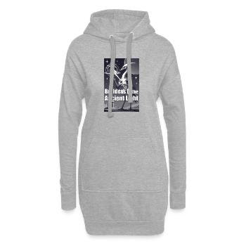 Bâtisseurs de la Lumière Ancienne - Sweat-shirt à capuche long Femme - gris chiné - Devant