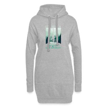 BMX Bicyclette Dire BMX Biker - Sweat-shirt à capuche long Femme - gris chiné - Devant