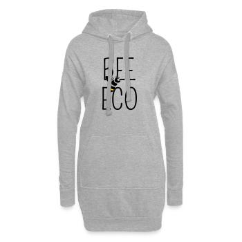 Bee Committed to Organic Transition - Hoodie Dress - heather grey - Front