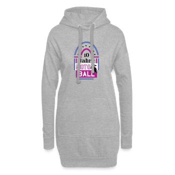 Motoball Jubiläum 10 Jahre Trainer Spieler Jubi - Hoodie-Kleid - Grau meliert - Vorne