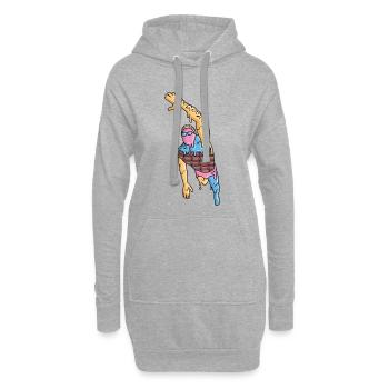 Schwimmen Eiscreme Schwimmsport Herren Schwimmer - Hoodie-Kleid - Grau meliert - Vorne