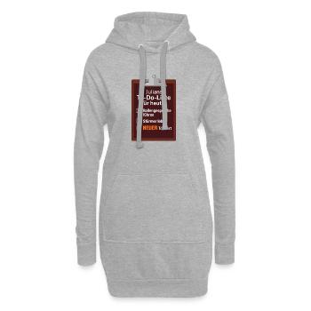 Julians Liste: Überraschung NEUER Torwart - Hoodie-Kleid - Grau meliert - Vorne