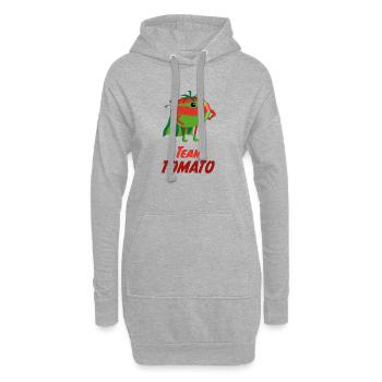 Team Tomato Hero Tee - Hoodie-Kleid - Grau meliert - Vorne