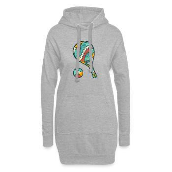 Paddel - Hoodie-Kleid - Grau meliert - Vorne
