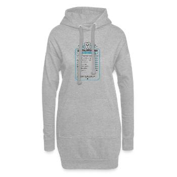Cadeau d’hygiéniste dentaire pour assistant dentaire - Sweat-shirt à capuche long Femme - gris chiné - Devant