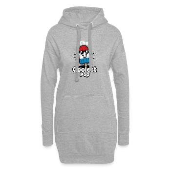Funny grandpa, the coolest dad - Hoodie Dress - heather grey - Front