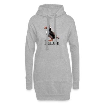 Iceland Puffin - Hoodie-Kleid - Grau meliert - Vorne