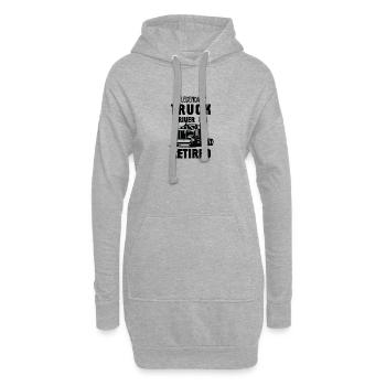 A legendary truck driver has retired LKW-fahrer - Hoodie Dress - heather grey - Front