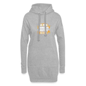 Was sie will 50. Hochzeitstag Goldene Hochzeit - Hoodie-Kleid - Grau meliert - Vorne