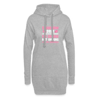 Bauherrin 2023 Richtfest Hausbau - Hoodie-Kleid - Grau meliert - Vorne