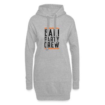 Equipe de fête à Bali - Sweat-shirt à capuche long Femme - gris chiné - Devant