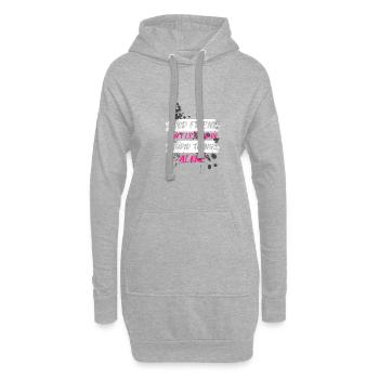 Good friend Schlammlauf Mud Run Muddy Race - Hoodie-Kleid - Grau meliert - Vorne