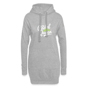 Padel Queen Joueur de Padel Funny Padel Ball - Sweat-shirt à capuche long Femme - gris chiné - Devant