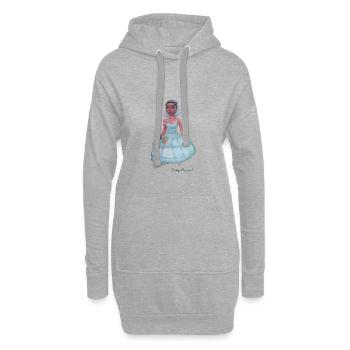 die freundin - Hoodie-Kleid - Grau meliert - Vorne