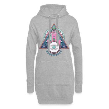 HAUPT VON FATMA T-Shirts - Hoodie-Kleid - Grau meliert - Vorne