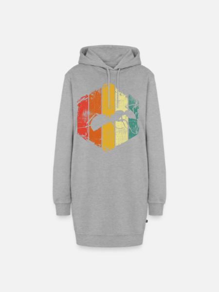 Ameise - Hoodie-Kleid - Grau meliert