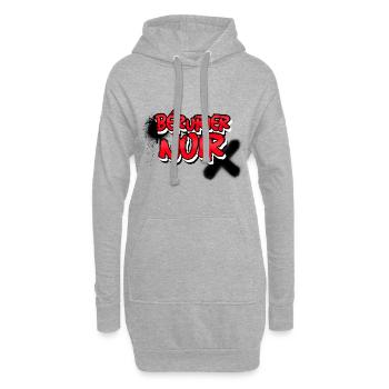 Bérurier noir - Sweat-shirt à capuche long Femme - gris chiné - Devant