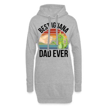 Leguan - Hoodie-Kleid - Grau meliert - Vorne