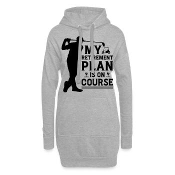 My Retirement Plan Golf Player Golfing Golf Course - Hoodie-Kleid - Grau meliert - Vorne