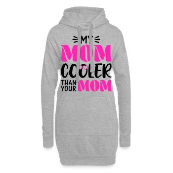 Idée cadeau de mère pour la fête des mères Meilleure mère - Sweat-shirt à capuche long Femme - gris chiné - Devant