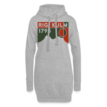 Rigi Kulm Berg Luzern Wandern Souvenir Andenken - Hoodie-Kleid - Grau meliert - Vorne