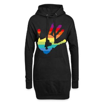 pride - pace - Hoodie Dress - black - Front